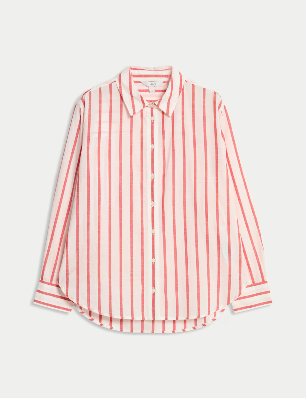 Pure Cotton Striped Collared Shirt | Marks & Spencer (UK)