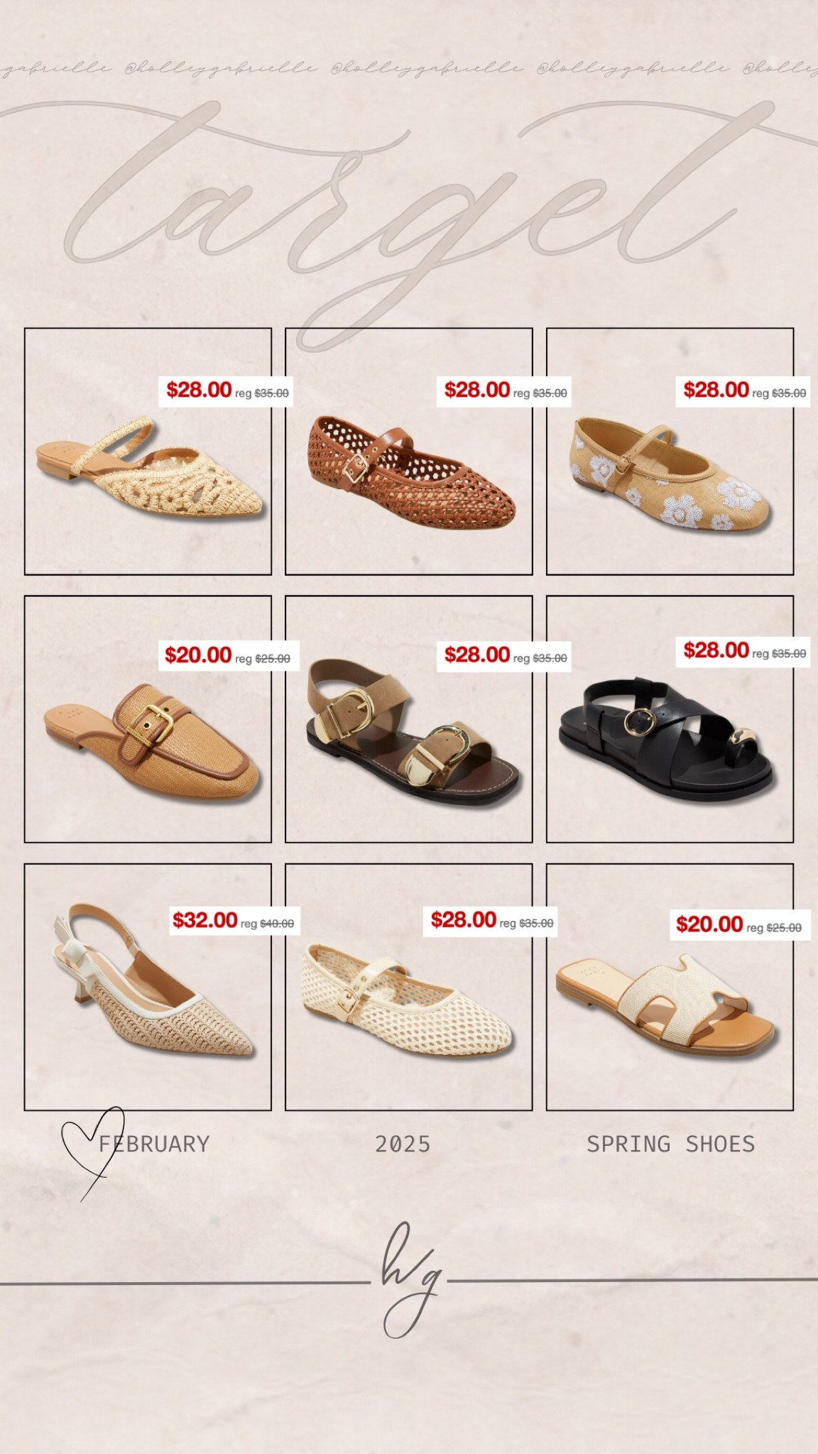 New spring shoe arrivals from Target I’m absolutely LOVING are 20% OFF RIGHT NOW!!! 😍👏🏼🤎 Target is forever a go to for me for shoes. They normally never miss! I stick tts most of the time but I’ll size up a 1/2 size if they offer it! 

Sandals / flats / spring inspo / neutrals / comfy shoes / cute / Holley Gabrielle / strappy sandals / trending / sale alert / under $30

#LTKFindsUnder50 #LTKSaleAlert #LTKShoeCrush