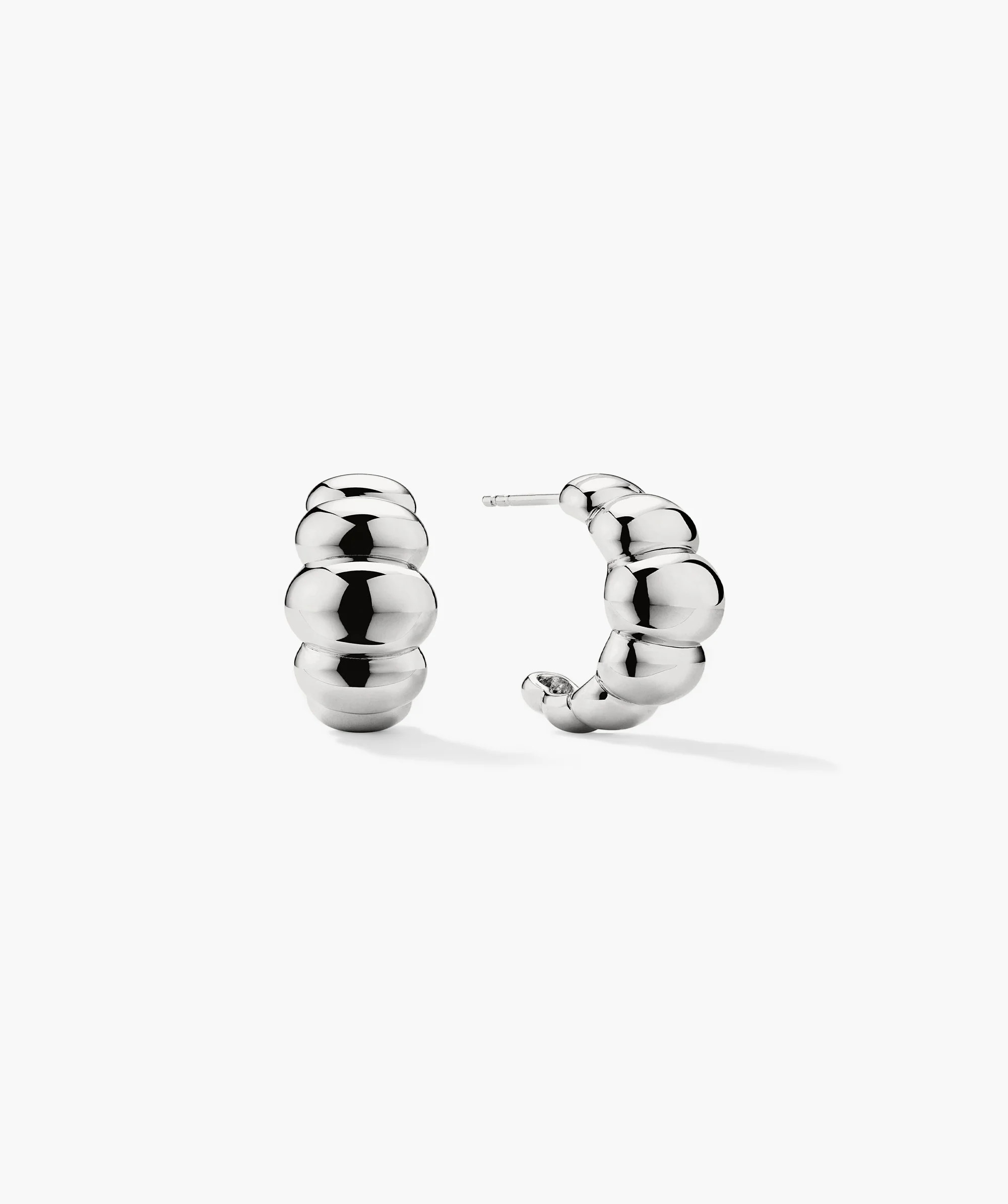 Puffy Charlotte Hoops Earrings - Jewelry | Mejuri | Mejuri Fine Crew