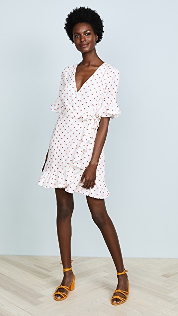 Faenza Flutter Wrap Dress | Shopbop