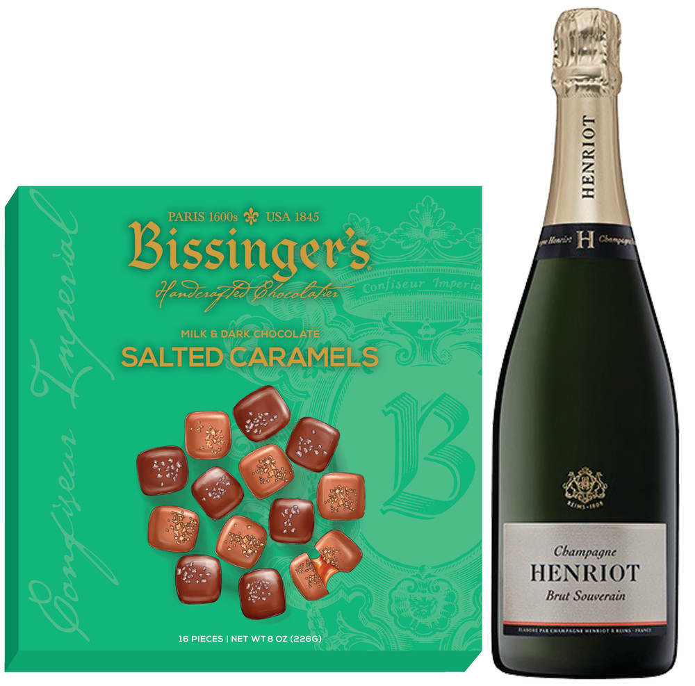 Henriot Brut Souverain & Bissinger's Chocolate Caramels Collection | Wine.com