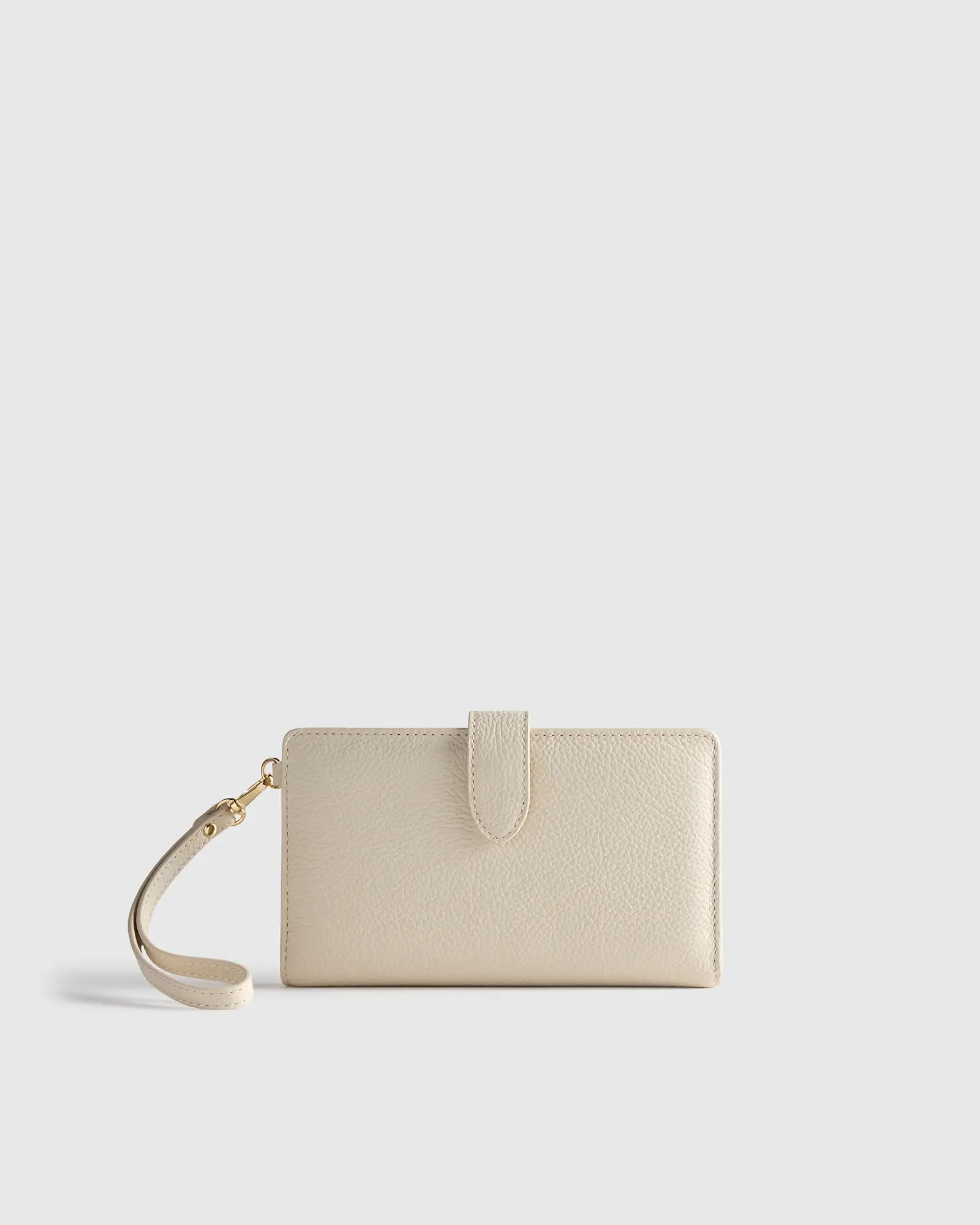 Italian Leather Phone Bi-Fold Wristlet | Quince