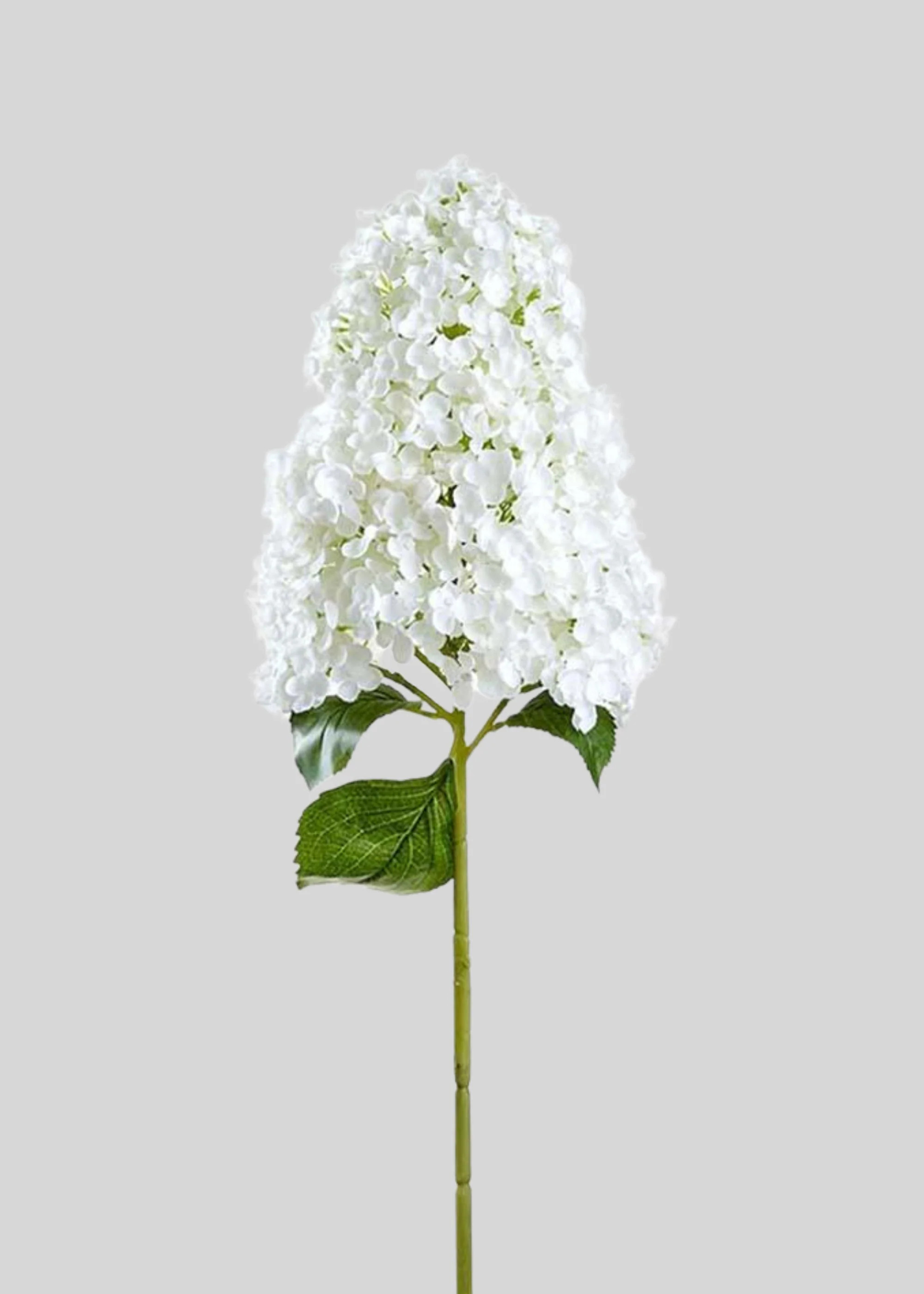 Large Artificial Cone Hydrangea Flower in White - 40 | Afloral