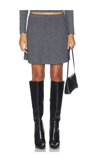 Pomme Mini Skirt in Dark Grey Multi Sparkle | Revolve Clothing (Global)