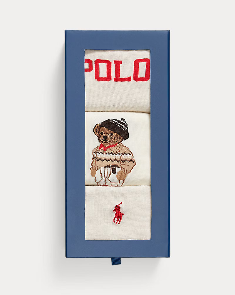 Polo Bear Crew Sock 3-Pack Gift Set | Ralph Lauren (UK)