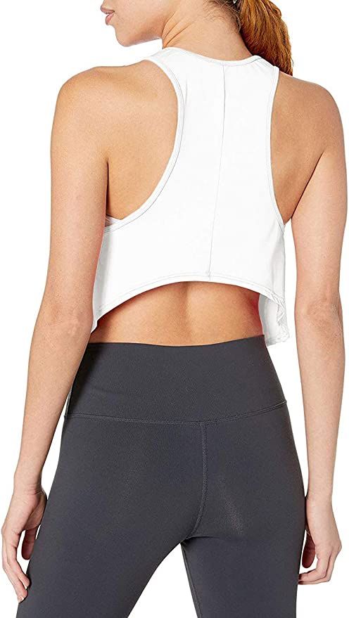 Bestisun Cropped Workout Tops Open Back Shirts Racerback Athletic Tank Tops for Women | Amazon (US)