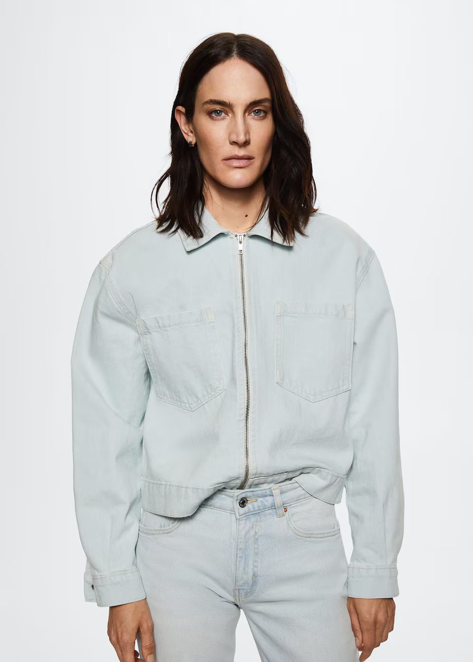 Pockets denim jacket | MANGO (US)