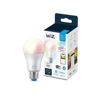 60-Watt Equivalent A19 Dimmable Smart LED Color and Tunable White Wi-Fi Connected Light Bulb | The Home Depot