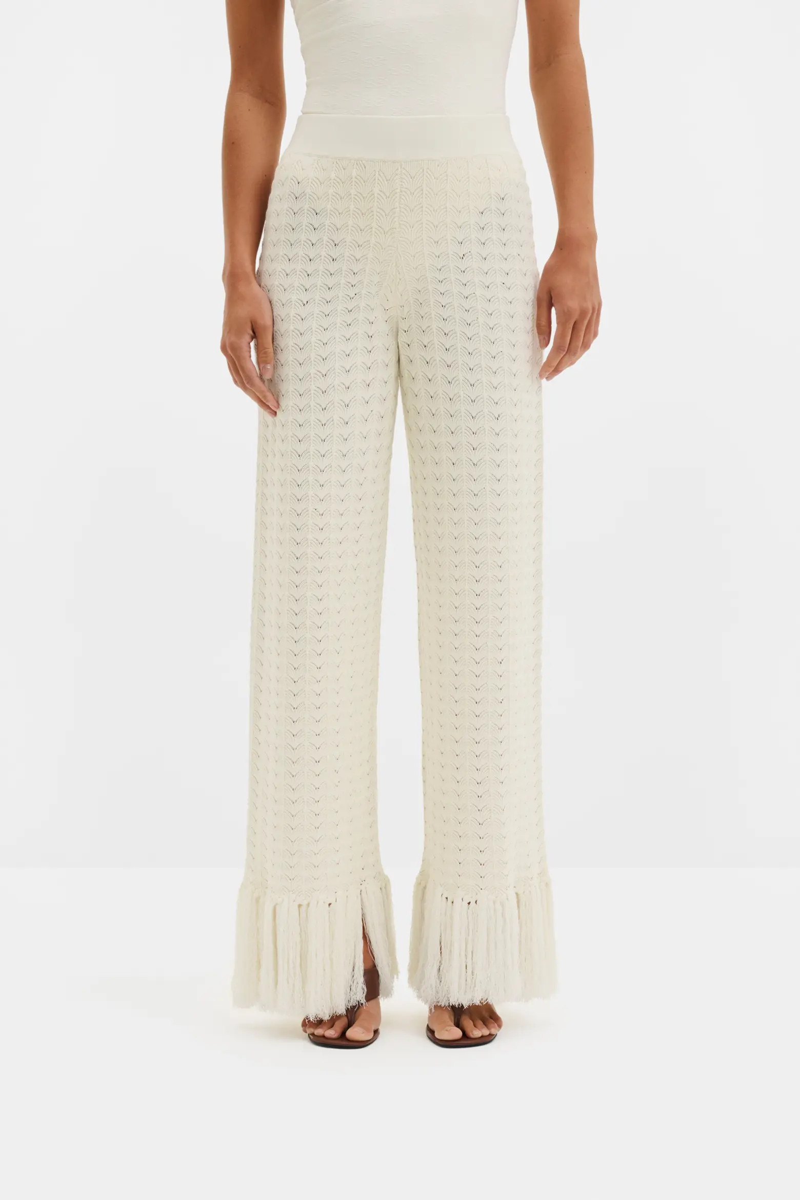 Alycia Knitted Fringe Pants (Women) | Nordstrom | Nordstrom