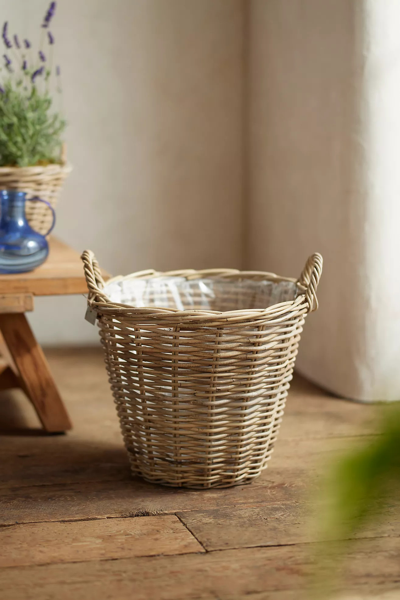 Rattan Tapered Basket Planter | Terrain