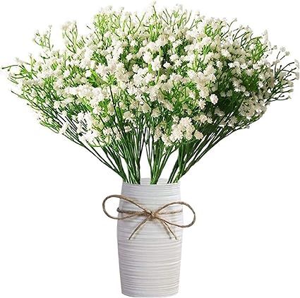 12 Pcs Babys Breath Artificial Flowers,LYLYFAN Gypsophila Real Touch Flowers for Wedding Party Ho... | Amazon (US)