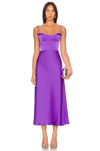 Flora Dress in Grape | Revolve Clothing (Global)