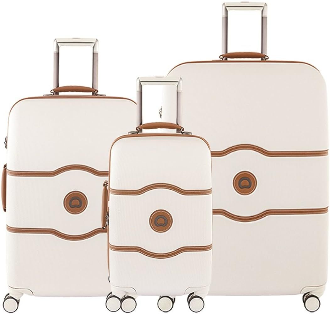 Delsey Paris Luggage Chatelet Hard+ 3 Piece Set Spinner (Champagne) | Amazon (US)