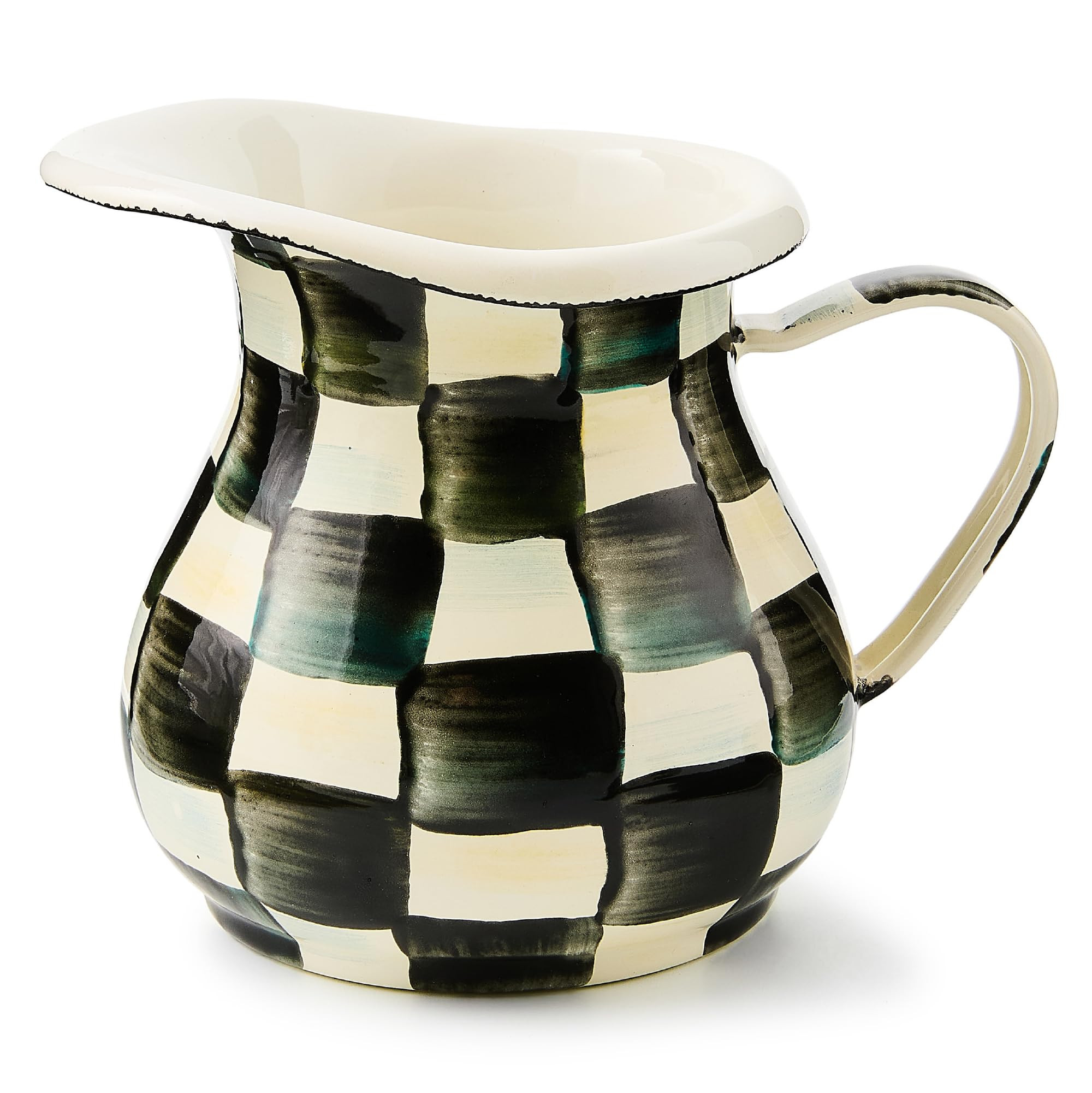 MACKENZIE-CHILDS Enamel Creamer, Creamer Dispenser with Pour Spout, Kitchen Enamelware, 14-Ounce ... | Amazon (US)