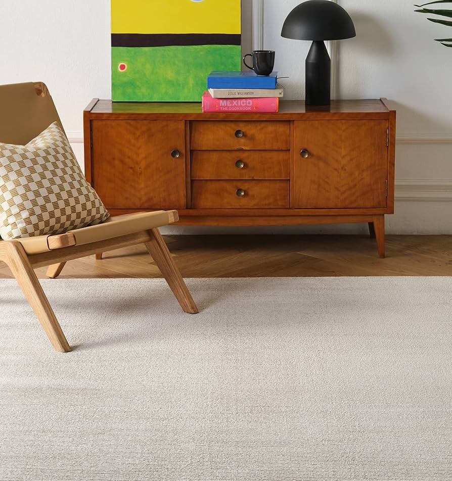 Revival Rugs Stripe 8'x10’ Machine Washable Area Rug for Living Room Bedroom - 100% Recycled Oe... | Amazon (US)