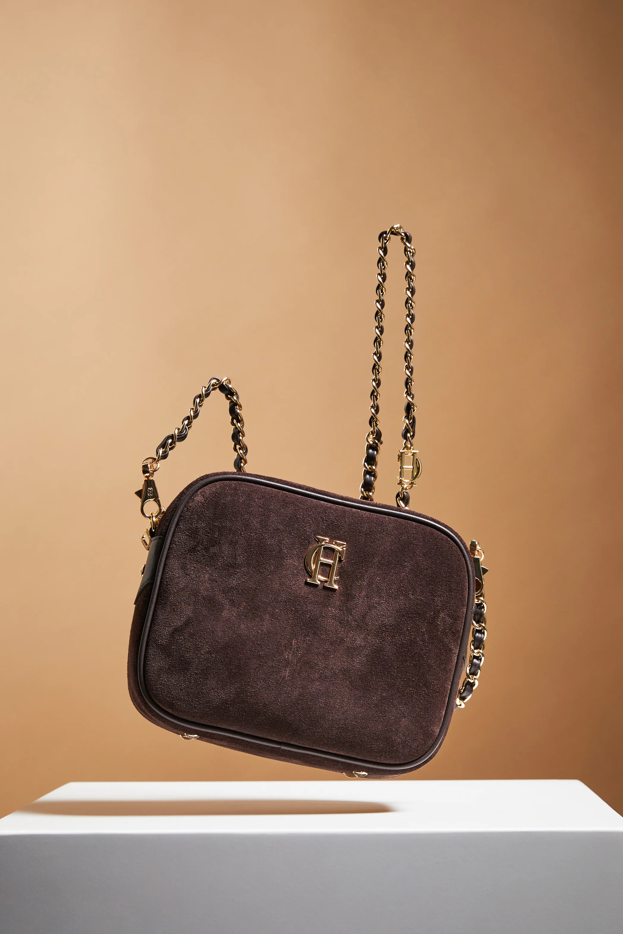 Soho Camera Bag (Chocolate Suede) | Holland Cooper