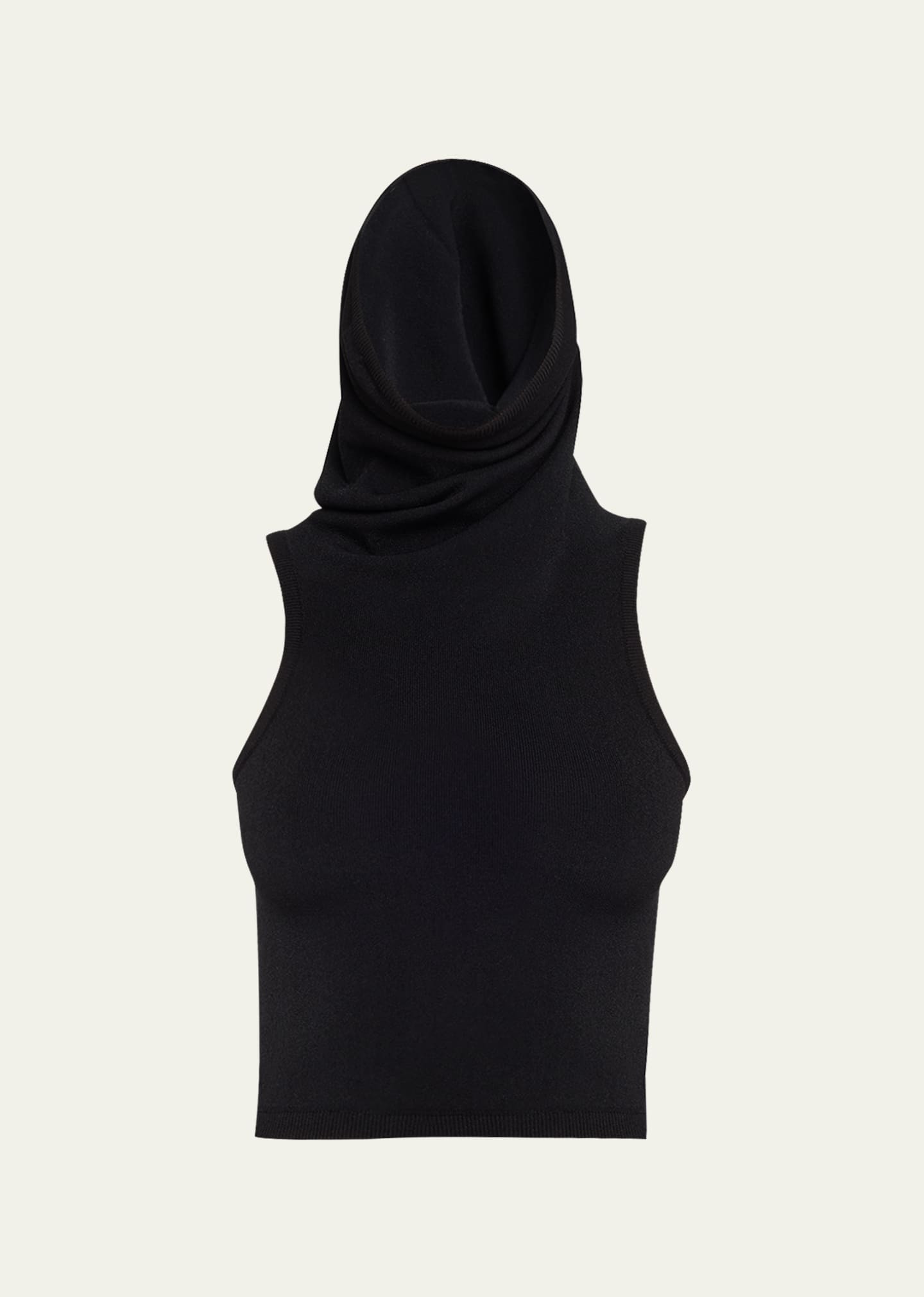 ALAIA Hooded Cropped Tank Top | Bergdorf Goodman