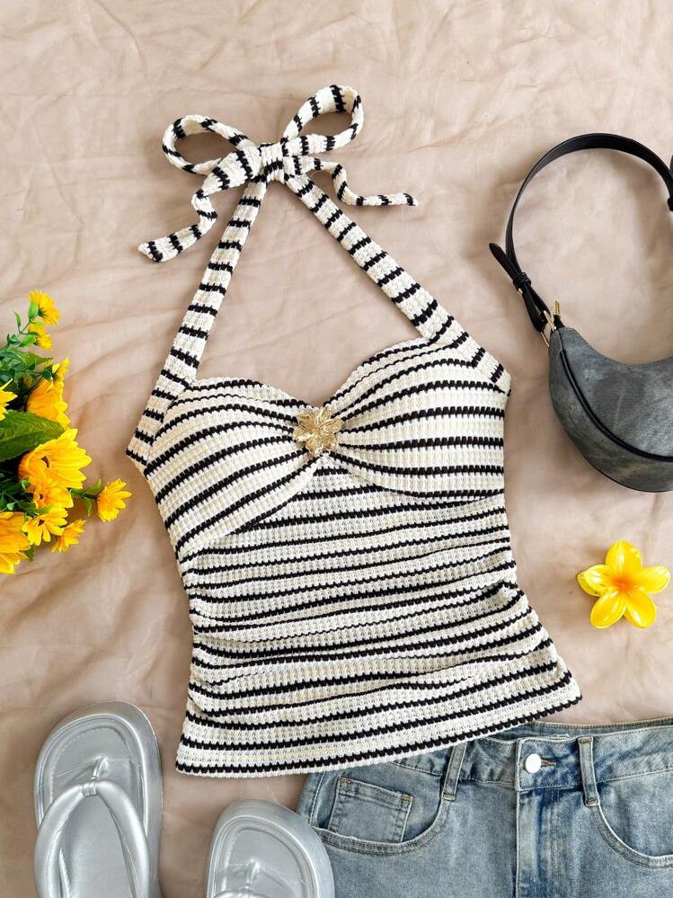 Soleia Bohemian Style, Romantic Floral, Vacation, Floral-Themed July 4th Outfits, Tops, Vacation ... | SHEIN