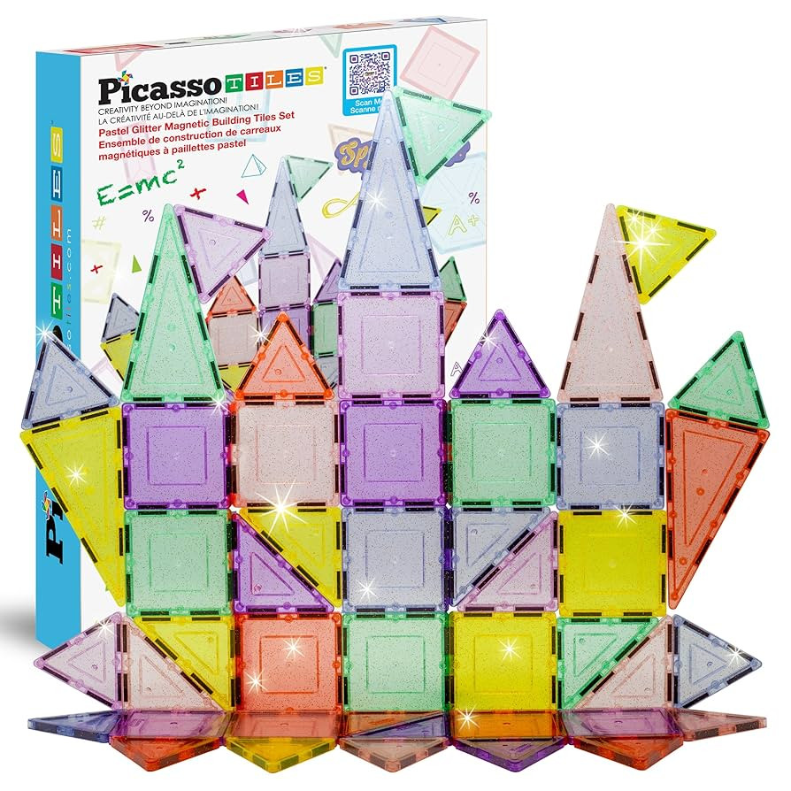 PicassoTiles Magnetic Tiles Blocks Magnet Tile Magnets Building Blocks Construction Toy Set with ... | Amazon (US)