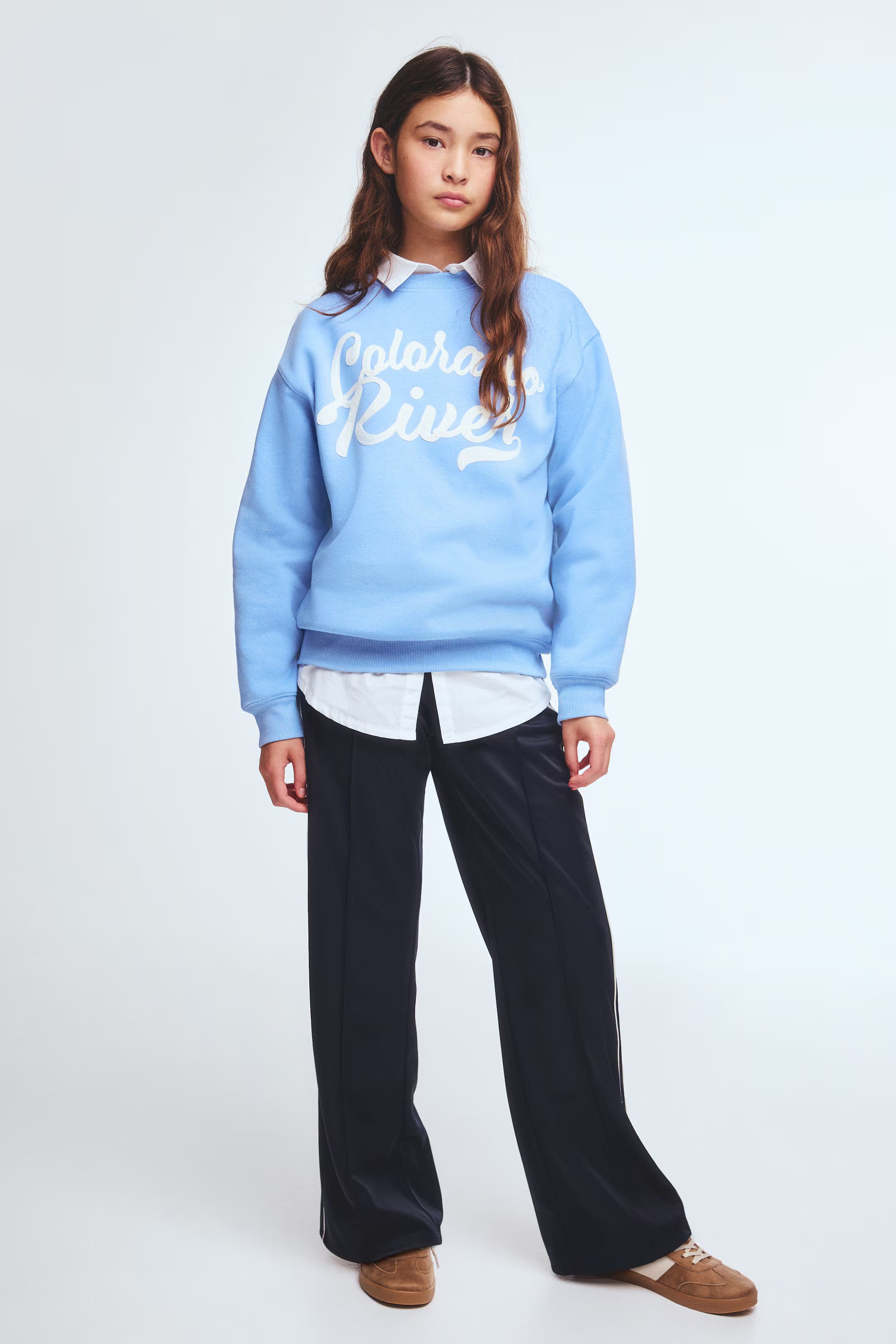 Wide-leg track pants | H&M (UK, MY, IN, SG, PH, TW, HK)