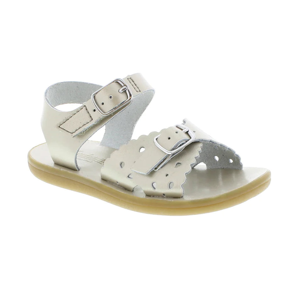 Footmates Eco-Ariel Sandal - Soft Gold Micro | The Horseshoe Crab