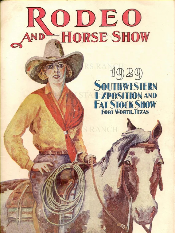 Ft Worth 1929  Cowboy Cowgirl  Rodeo 13X19 Vintage Print | Etsy (US)