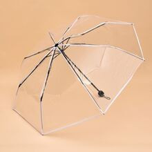 1pc Portable Umbrella, Minimalist Clear Umbrella For Outdoor | SHEIN