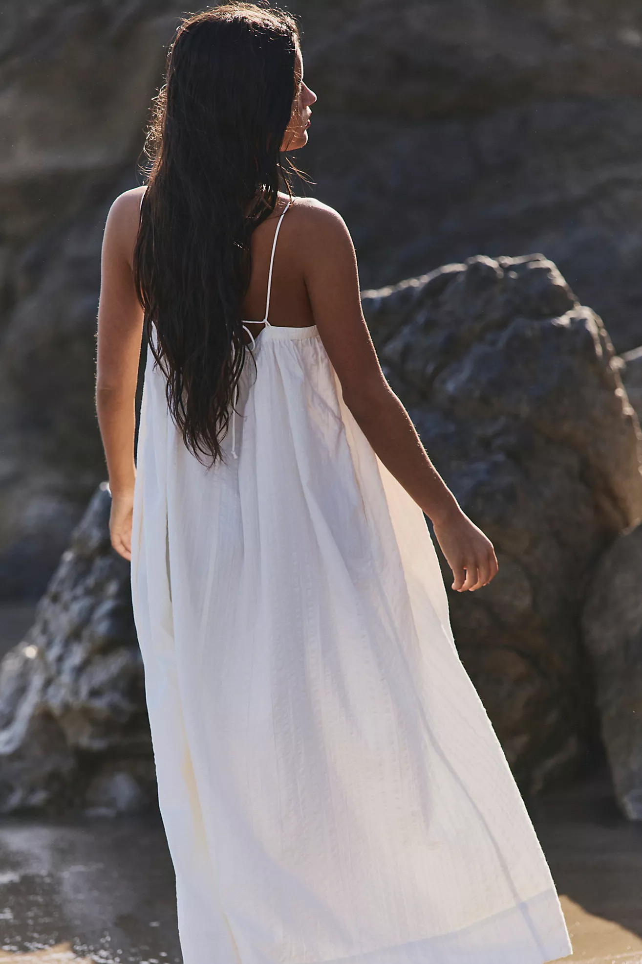 Marisol Textured Cotton Maxi Dress | Free People (Global - UK&FR Excluded)