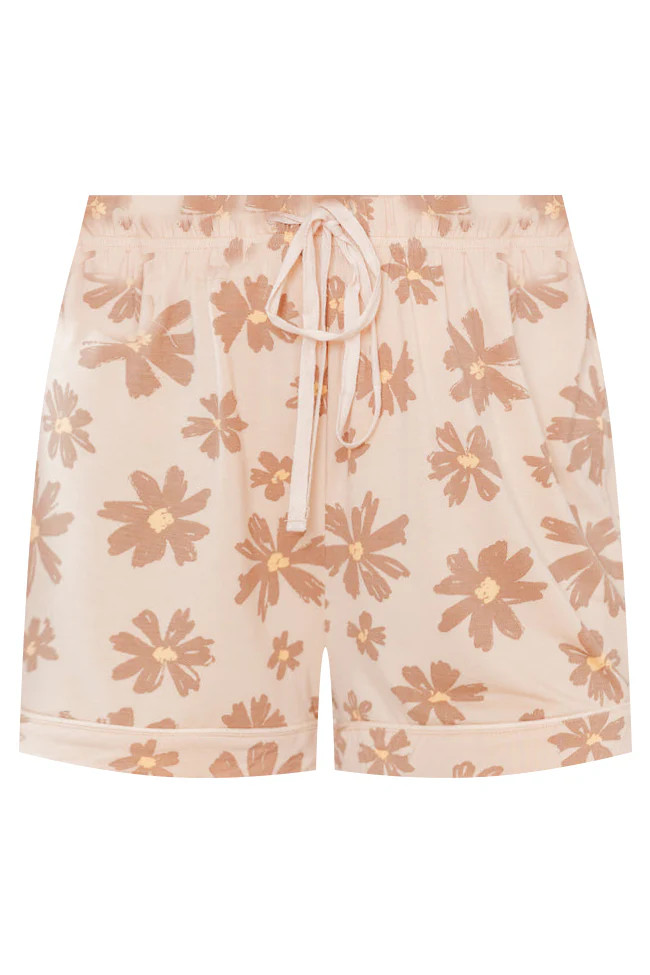 In Love With Me Brown Floral Pajama Bottom | Pink Lily