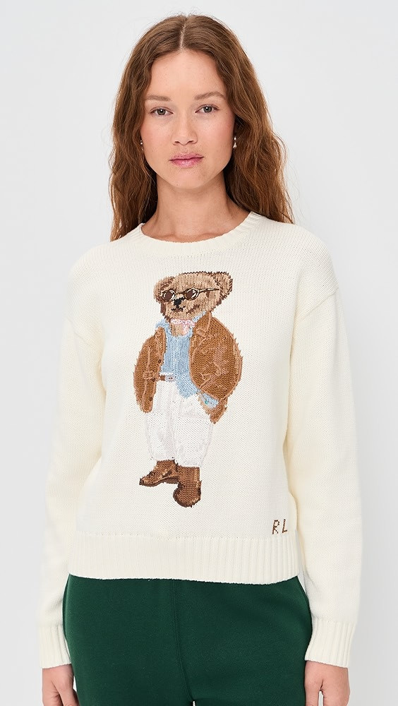 Cotton Bear Long Sleeve Crew Neck Pullover | Shopbop