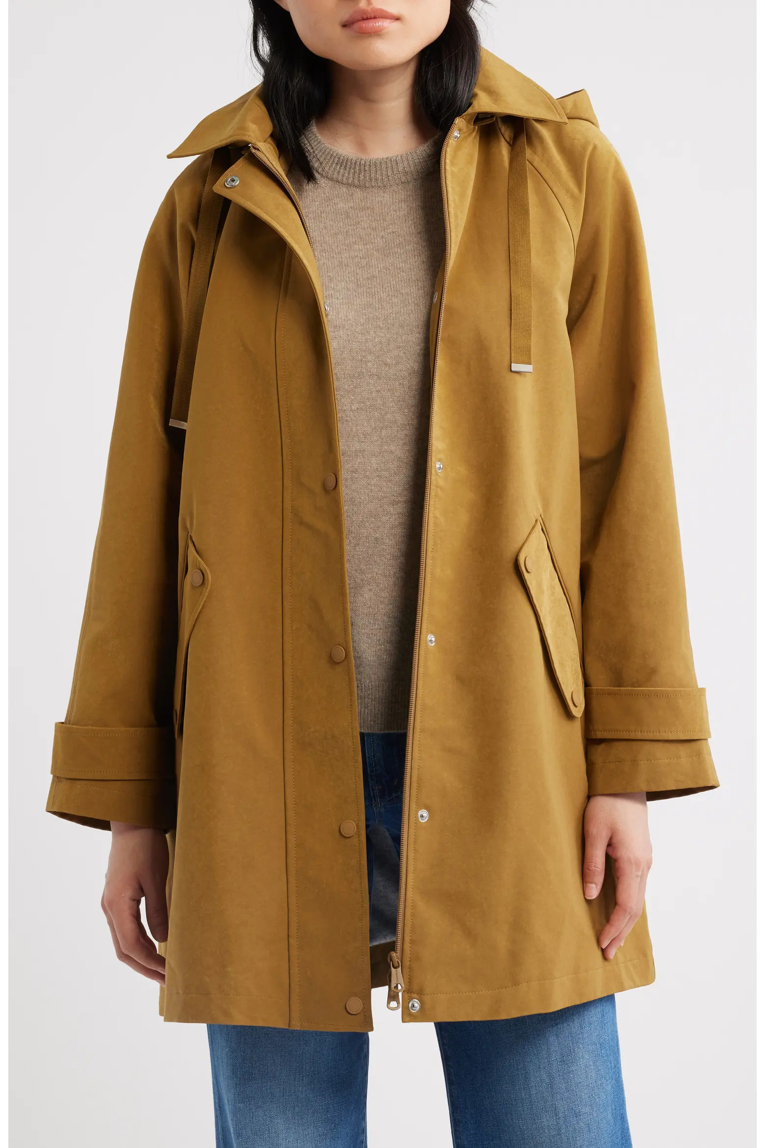 Flared Hooded Raincoat (Women) | Nordstrom | Nordstrom