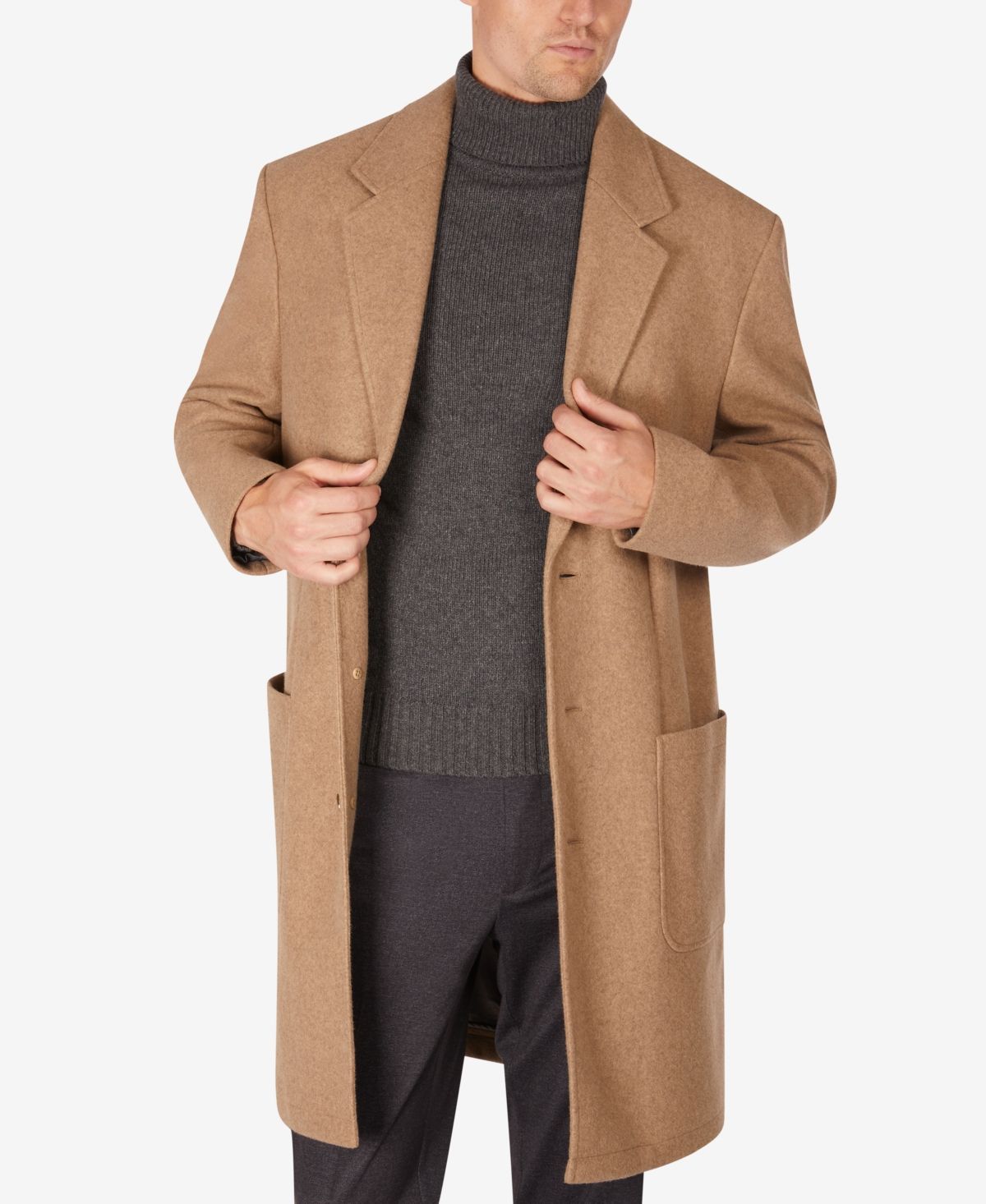 Calvin Klein Men's Marcel Slim-Fit Overcoat | Macys (US)
