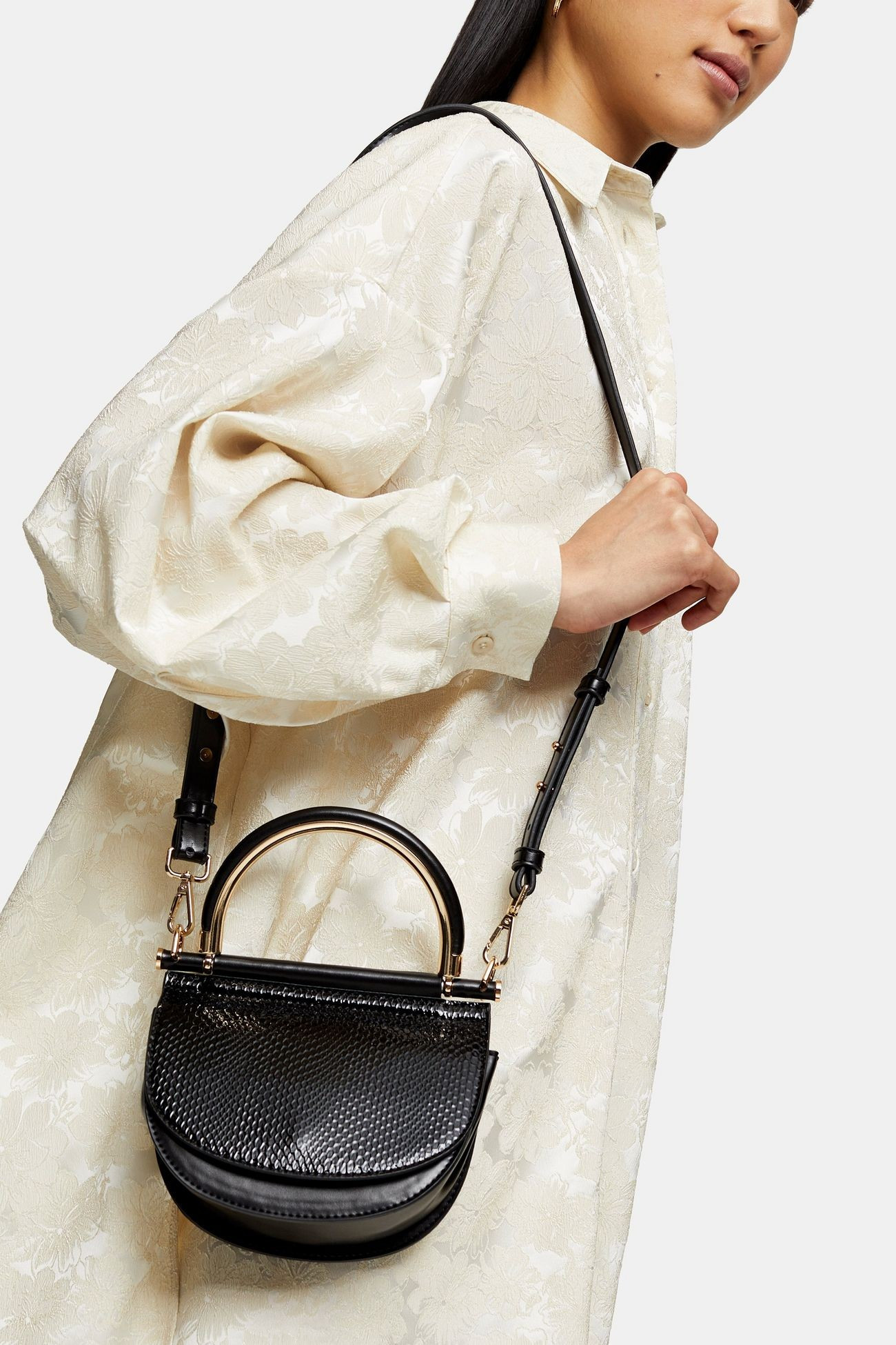 CAM Black Half Moon Cross Body Bag | Topshop US