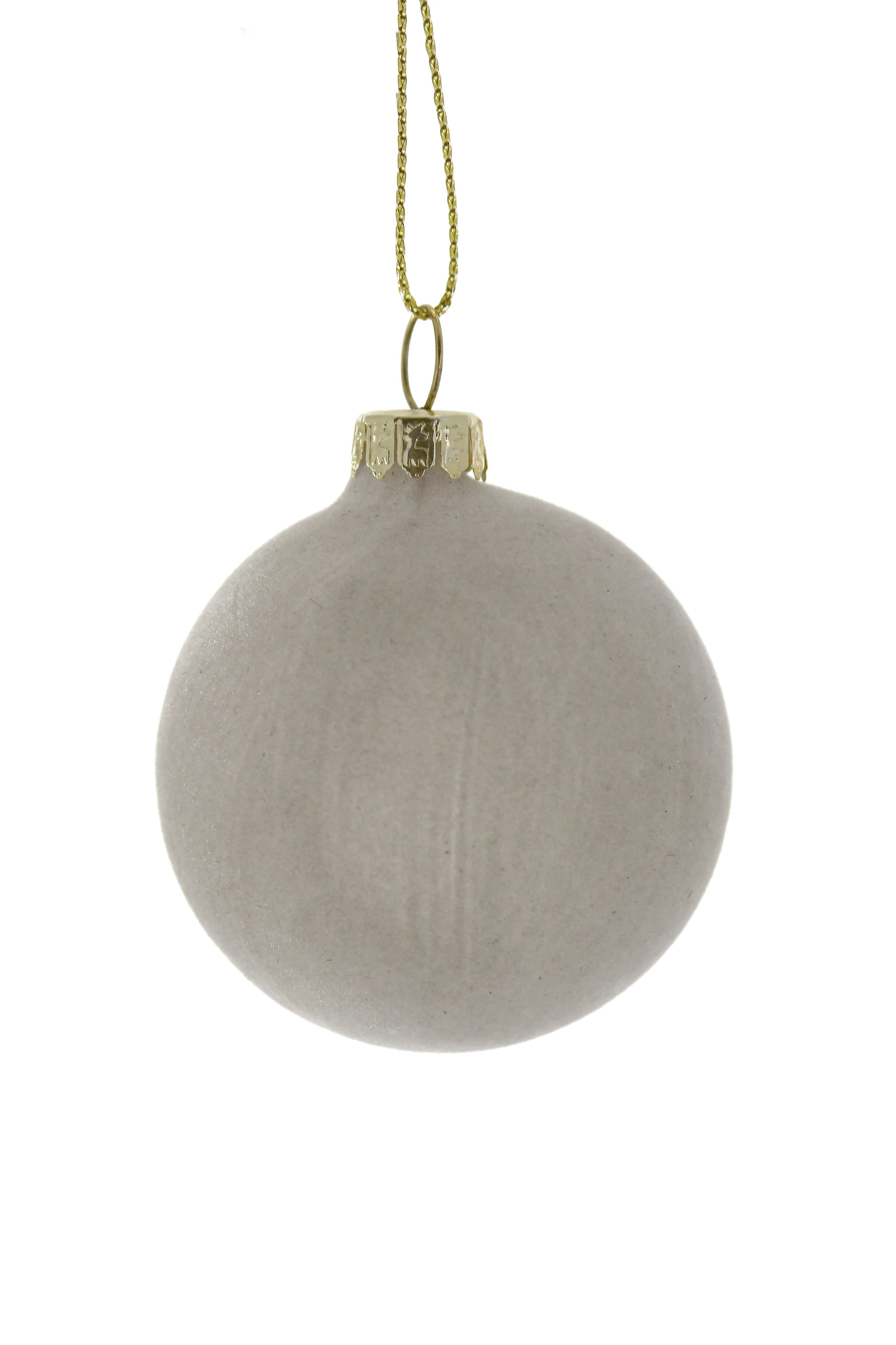 Velvet Ball Holiday Ornament in Various Colors | Burke Decor