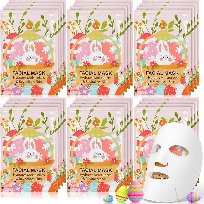 Loopeer 24 Pcs Easter Gifts Bulk for Adults Easter Basket Stuffers for Adults Spring Facial Masks... | Amazon (US)