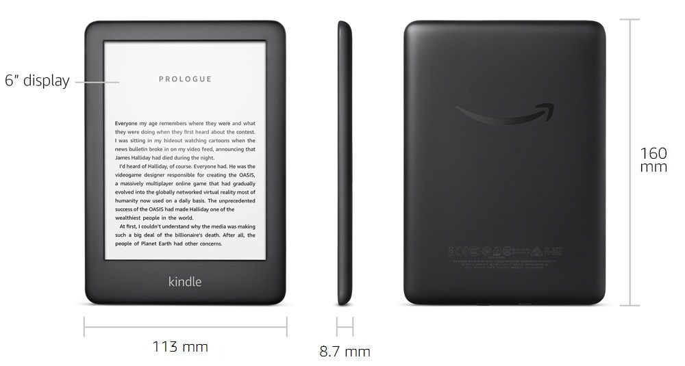 Kindle - Now with a Built-in Front Light and Display Cover feature -  Black | Amazon (CA)