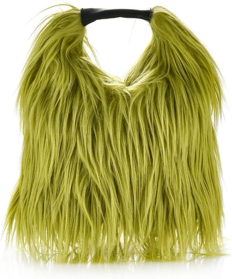 Women Cute Plush Furry Hobo Bag Faux Fur Super Soft Fluffy Clutch Tote Bag Crossbody Shoulder Han... | Amazon (US)