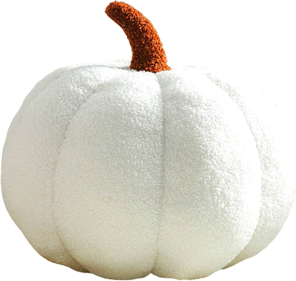Maxpetus 3D Simulated Pumpkin Pillow Plush Pillow Sofa Cushion (13inch, White), 1 Count (Pack of ... | Amazon (US)