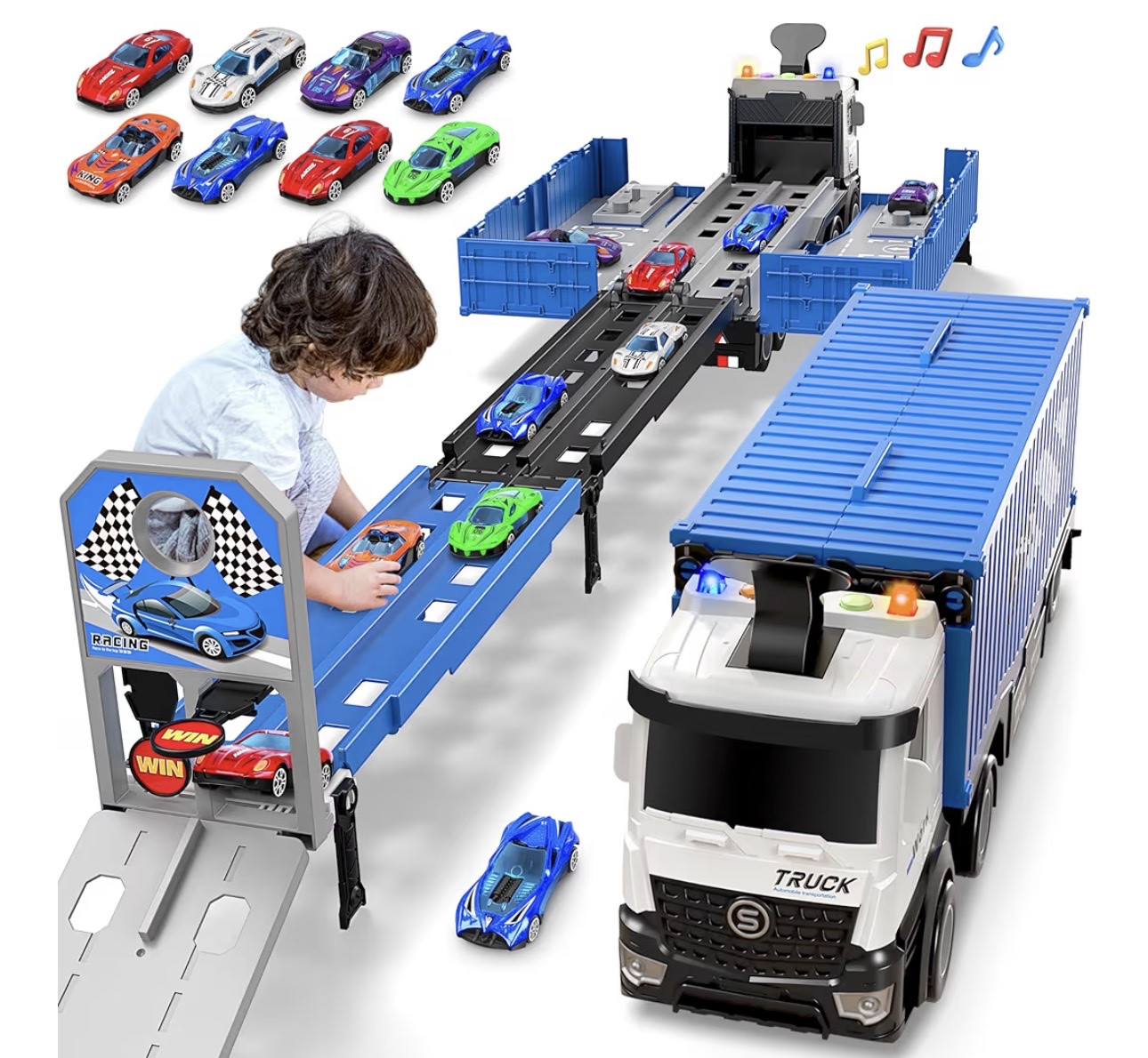 6% off 🎉

Carrier Truck Race Track Toddlers Toys, Foldable 3 Layer Track Playset, Toy Truck Transport Car Carrier & 8 Race Cars, Truck Car Kids Toys Xmas Gifts for Age 3 4 5 6+ Years Old Boys Girls

#LTKGiftGuide #LTKKids #LTKSaleAlert