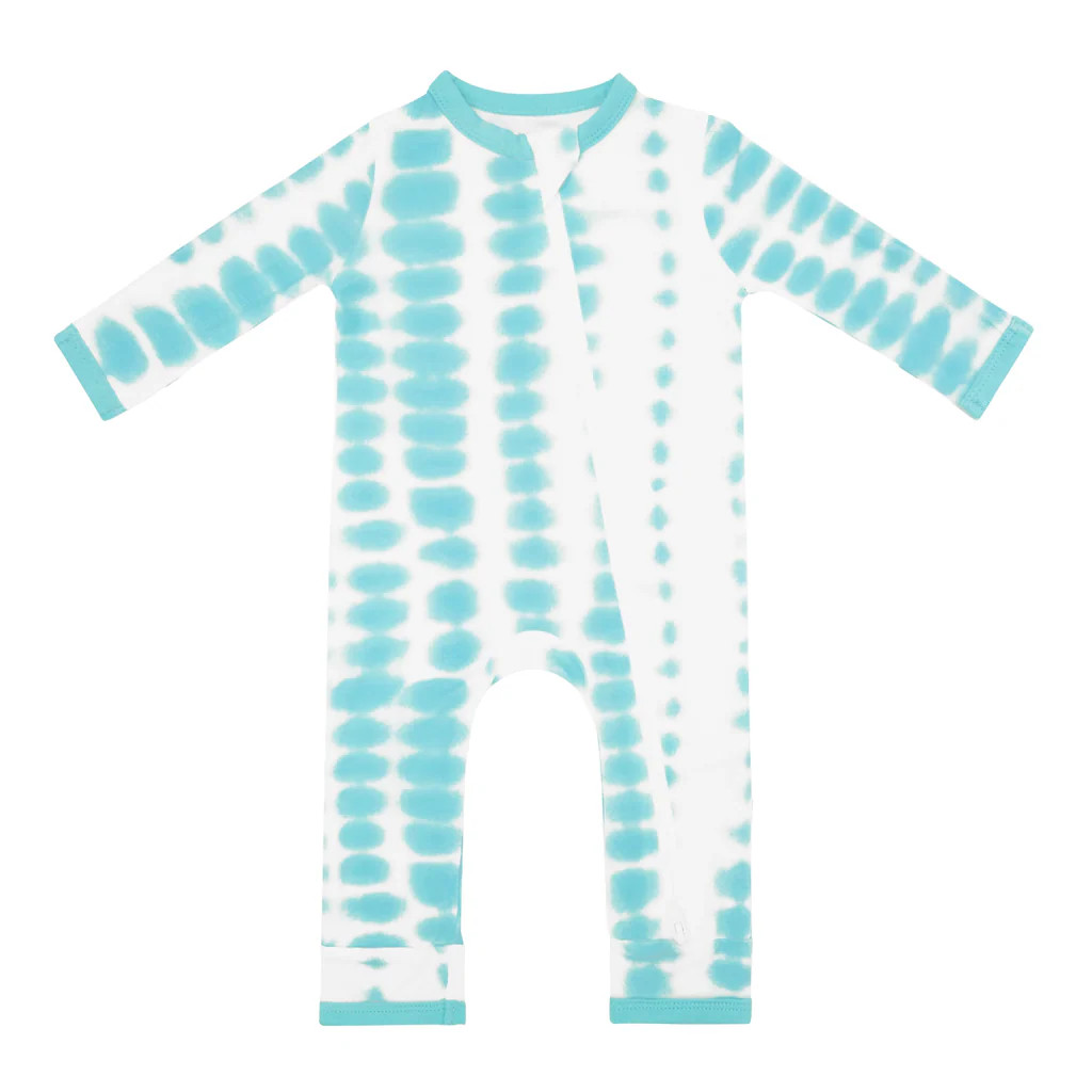 Zippered Romper in Robin Rip Tide | Kyte Baby