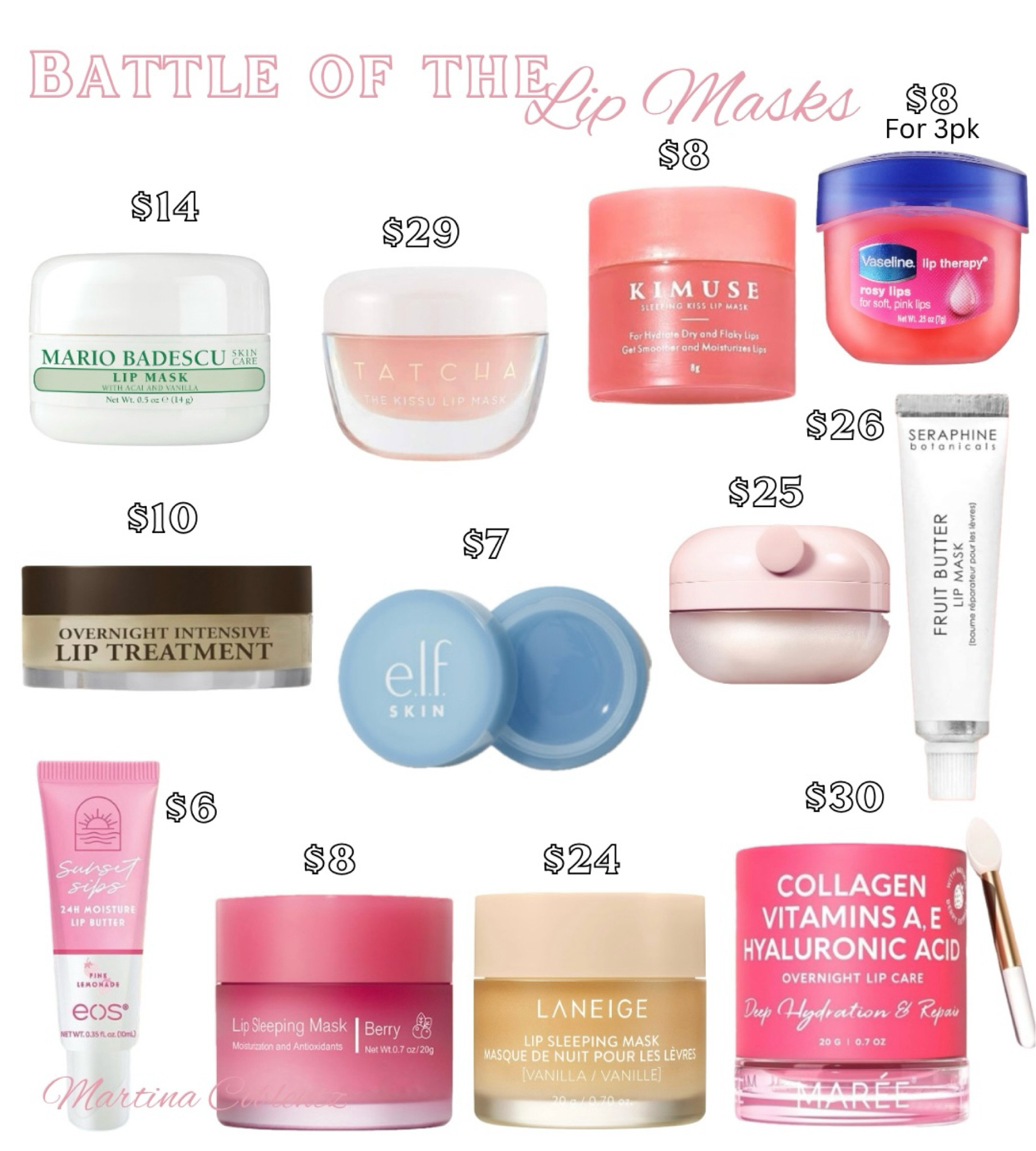 Battle of the lip masks 


•lip masks •laneige lip mask •eos •elf lip mask •lip •self care •beauty •travel •for her 

#LTKMostLoved #LTKtravel #LTKbeauty