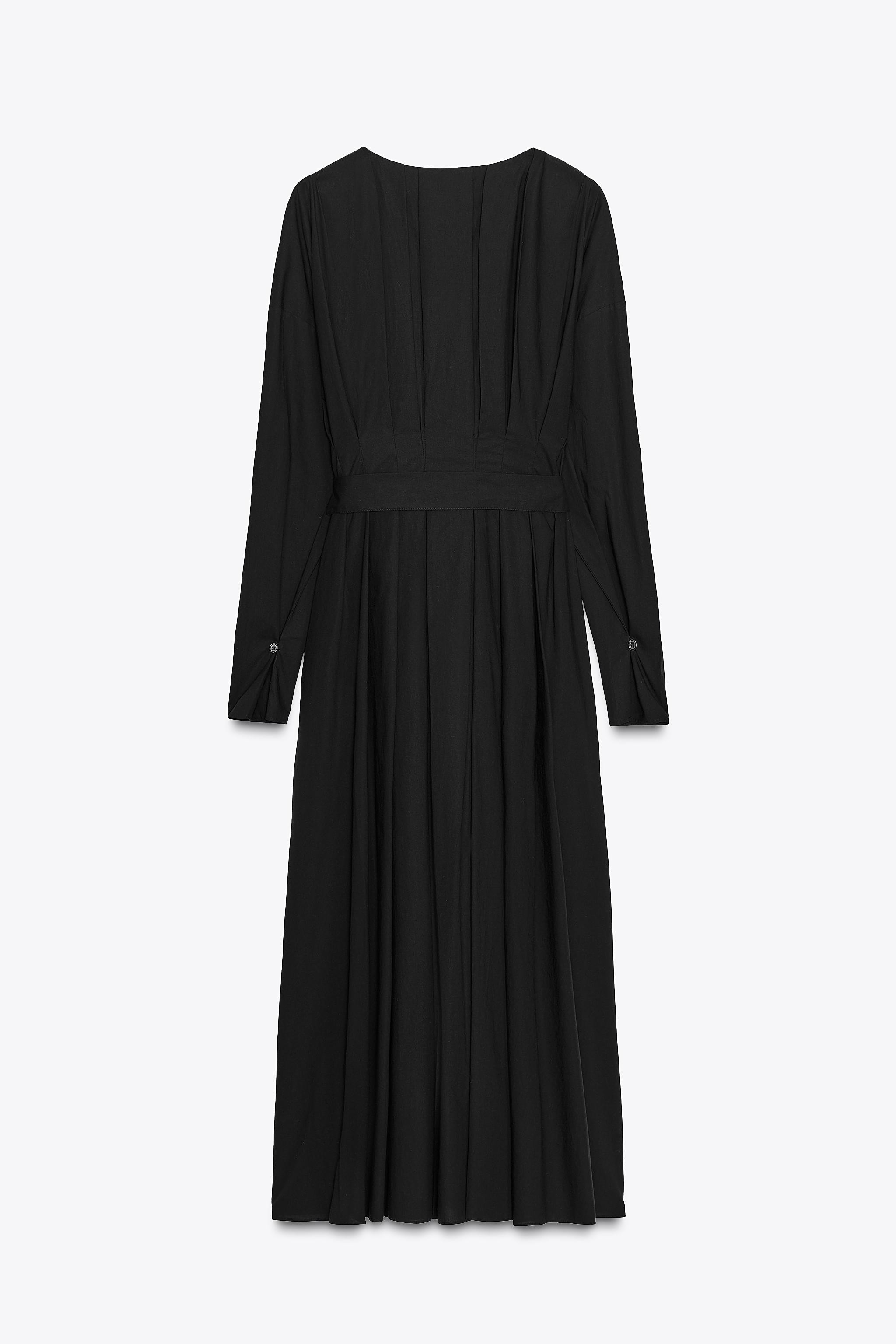 ZW COLLECTION PLEATED MIDI DRESS | Zara UK
