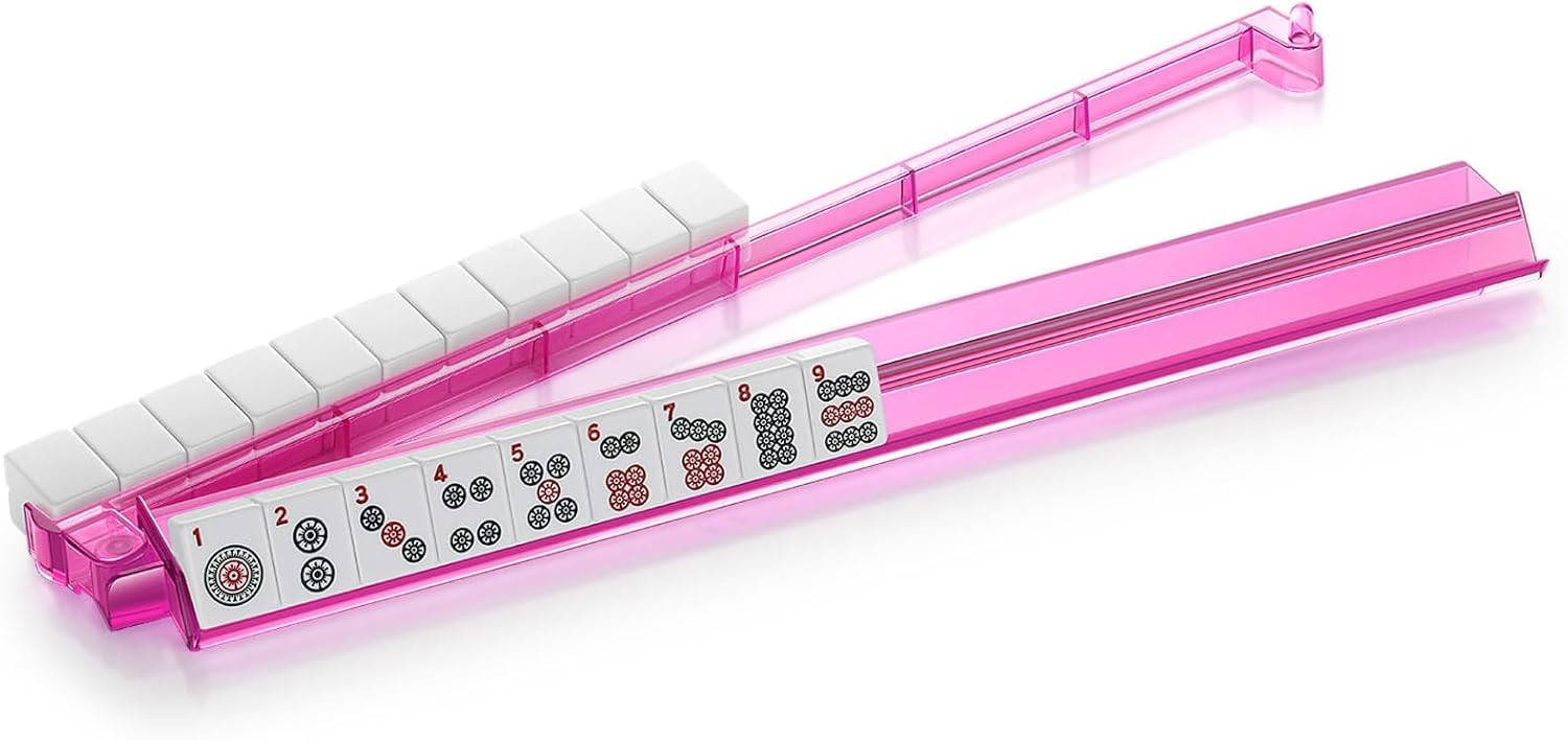4PCS Mahjong Racks with Pushers,Purple Acrylic American Majiang Tile Racks,Imports Modern Mahjong... | Amazon (US)