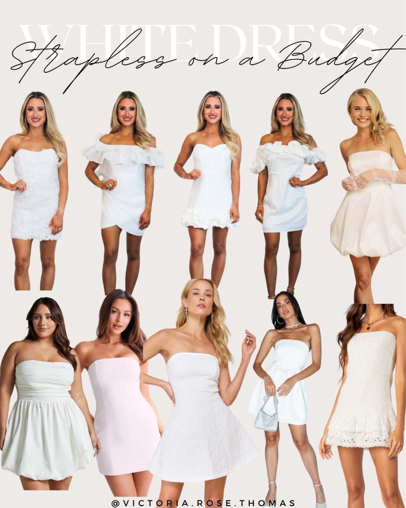 Graduation or bridal dresses on a budget. White Strapless Dresses

Sale
Showpo
Strapless
Lulus
White dress
Graduation
Grad
Graduate
High school
Bridal
Wedding
Bride
Bridal shower
Bachelorette party
Reception dress 
White dress
Bubble dress
Plus size 
Mid size 
Bubble dress
White floral
On a budget
Cheap
Sale
Under 100
Meshki
Pac Sun
Dillards


#LTKFindsUnder100 #LTKMidsize #LTKWedding