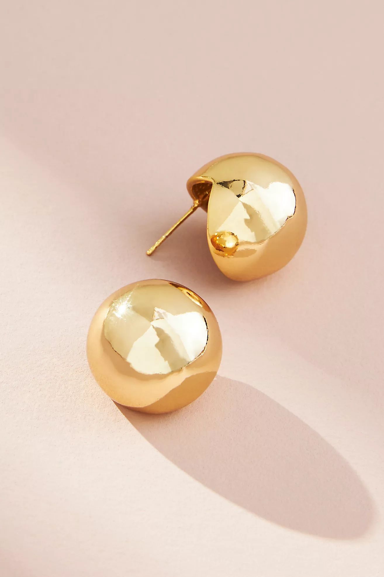 Rounded Post Earrings | Anthropologie (US)