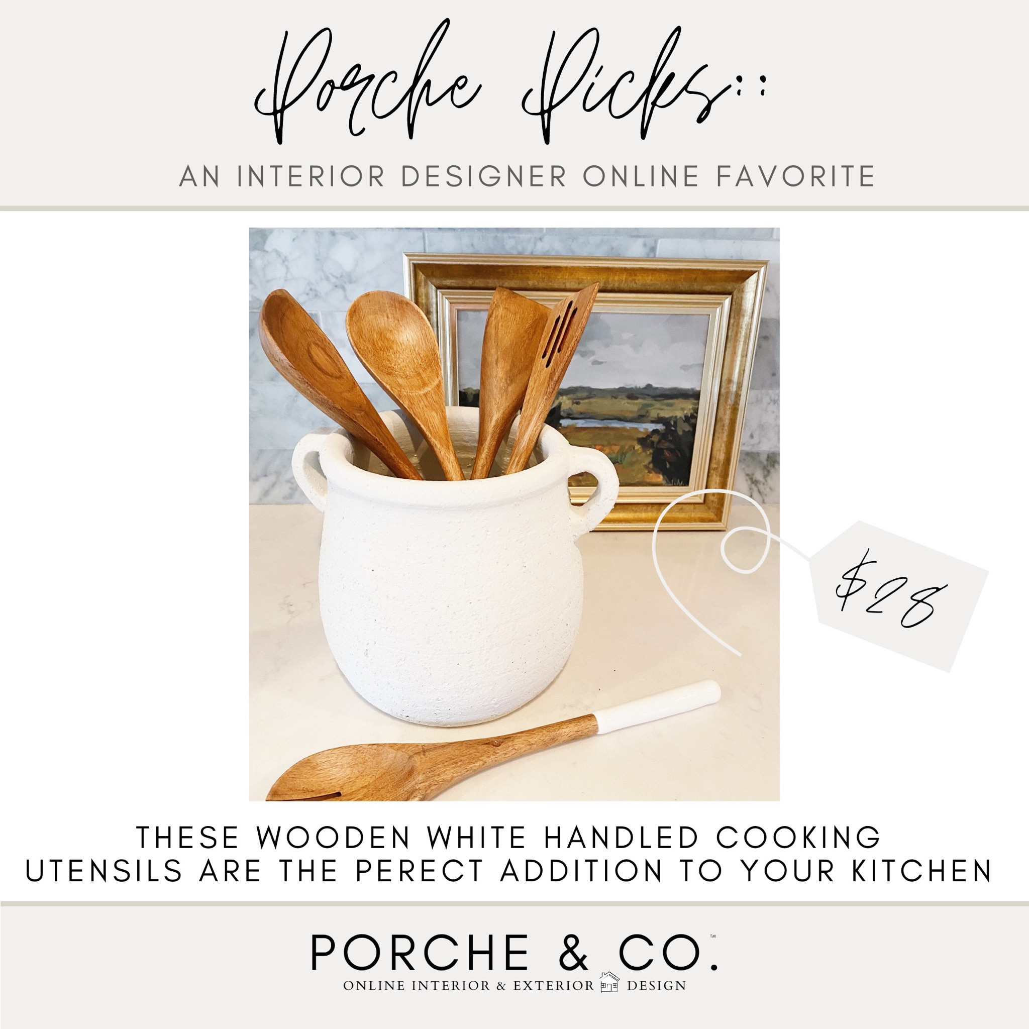 These Amazon wooden kitchen cooking utensils come with a white or black handle 🤍 #amazonfind #kitchen #cooking

#LTKsalealert #LTKhome #LTKunder50