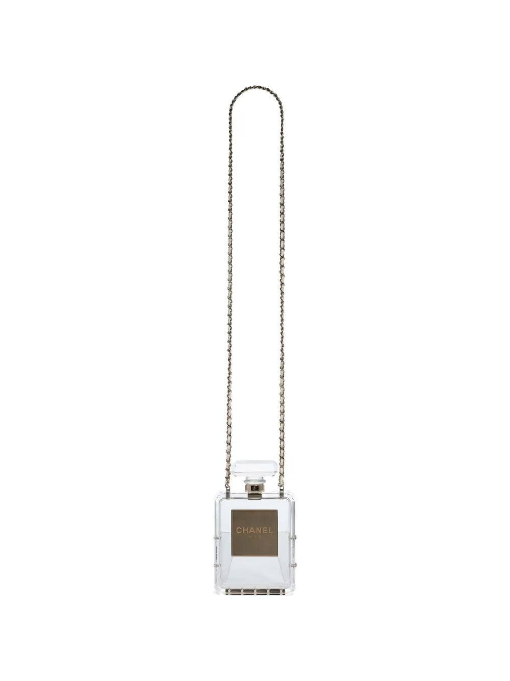CHANEL Pre-Owned 2014 Chanel no.5 perfume-bottle crossbody bag - White | Farfetch Global