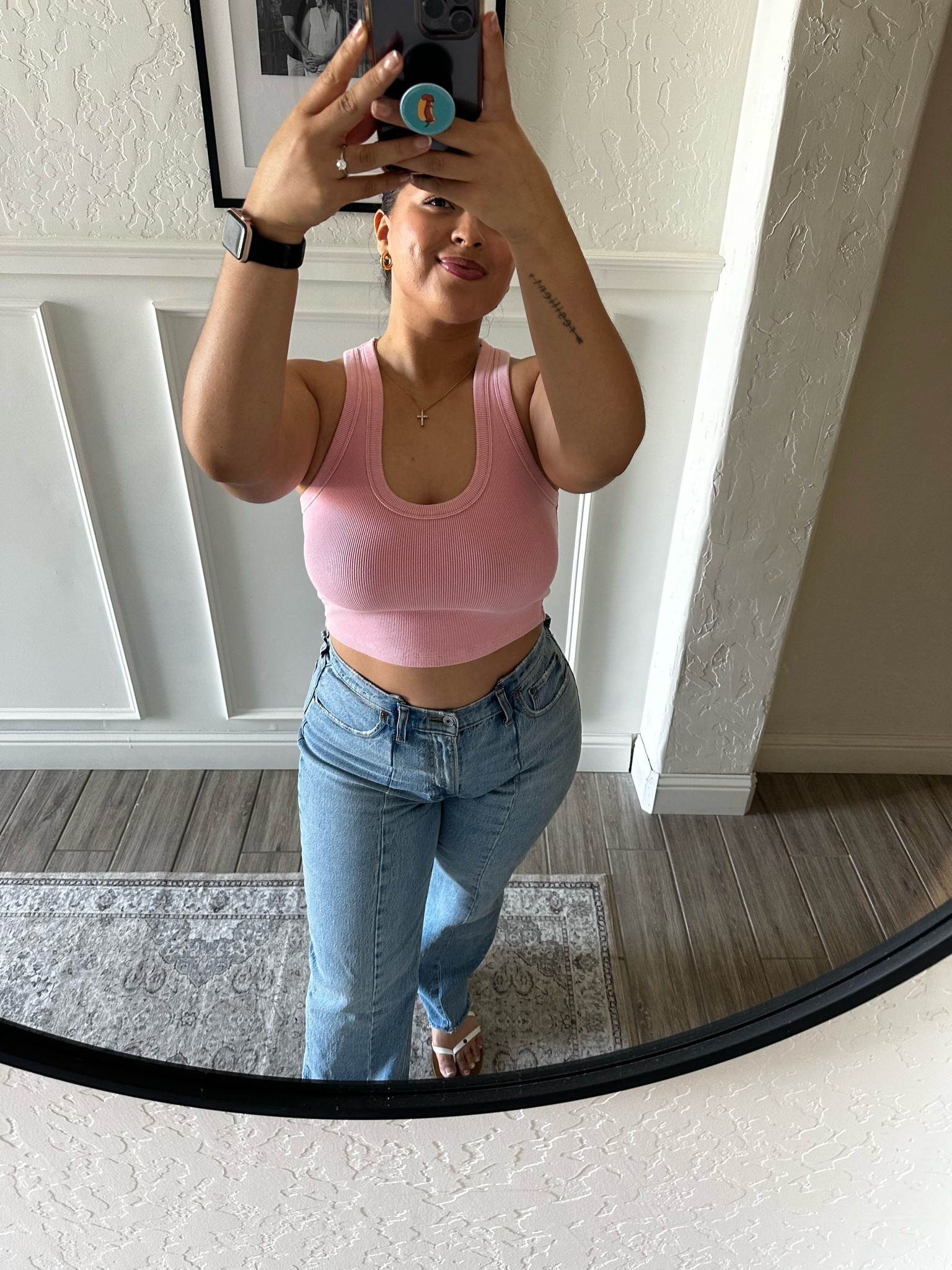 These tops >>> I have them in every color! 

These jeans have also become a fav due to the details! 🤩