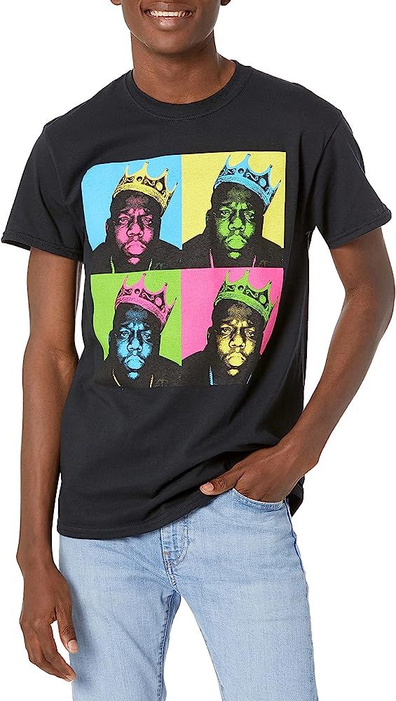 The Notorious B.I.G Men's Multi-Colored Crown T-Shirt | Amazon (US)