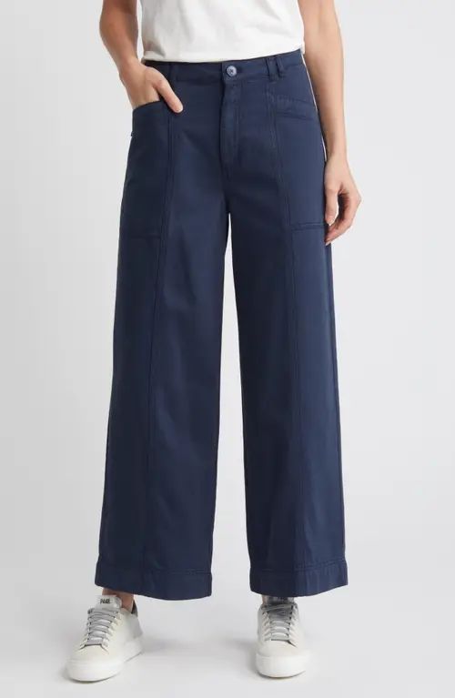 Treasure & Bond Cotton Blend Twill Utility Pants in Navy Blazer at Nordstrom, Size Xx-Small | Nordstrom